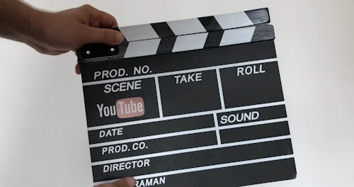 This gif is of a clapperboard or dumb slate that is used in filming.