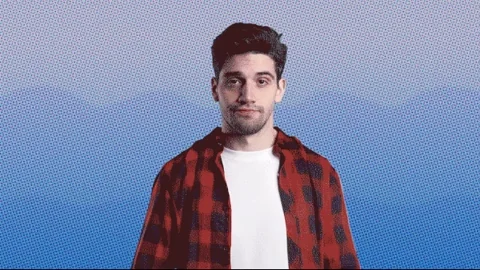 A person with a confused expression.