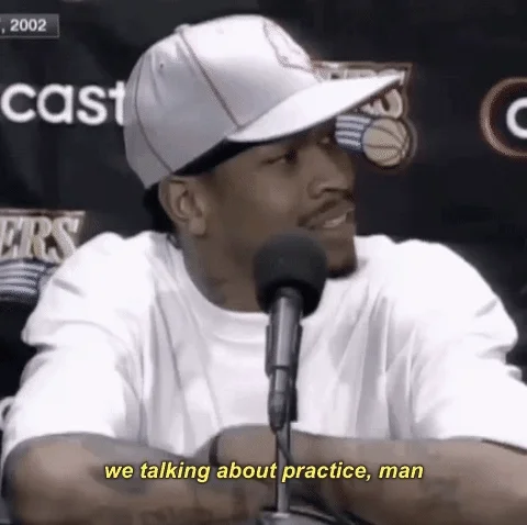GIF: At a Lakers press conference, the subject says, 