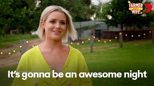 Young woman says it's gonna be an awesome night