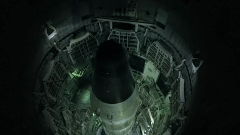 A nuclear missile in a silo.