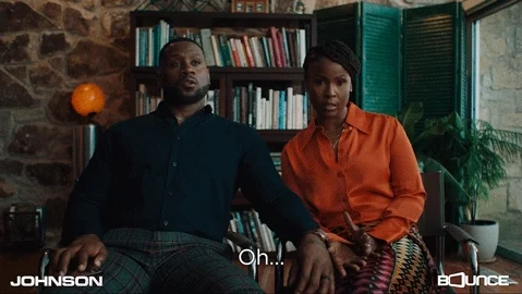 A frustrated couple in therapy. One partner says, 