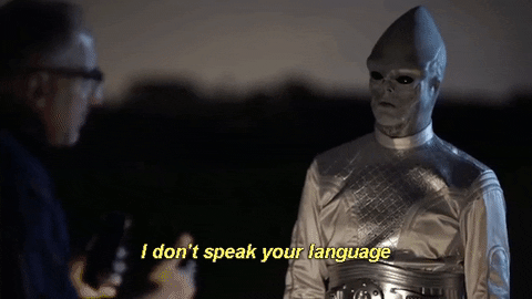 'I don't speak your language'