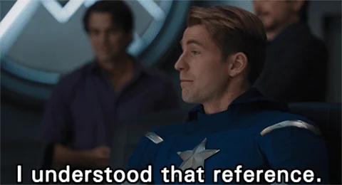 Captain America saying, 