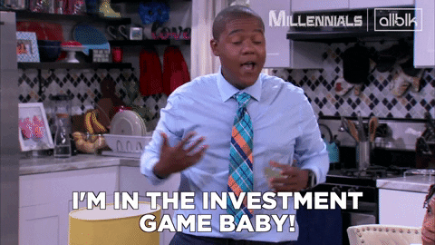 Man saying I'm in the investment game baby!