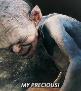 Golum from Lord of the Rings saying 
