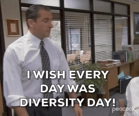 Michael from The Office says, 'I wish every day was diversity day!'