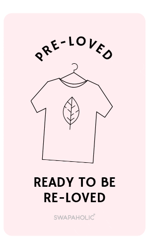 Graphic of t-shirt with slogan 'Pre-loved. Ready to be re-loved'