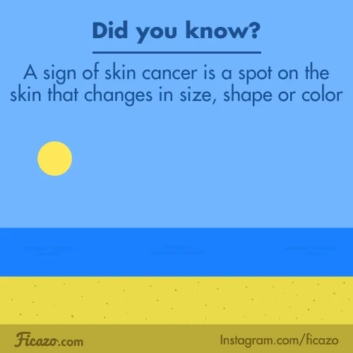 An animation depicting the signs of skin cancer as a spot on a person's hands as they sit on the beach.