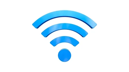 A spinning wi-fi symbol.