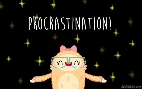 An animatied cat with glasses and a pink hairbow happily turning around.