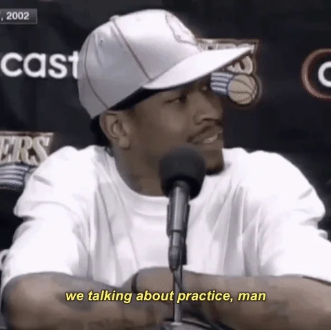 Alan Iverson says at a press conference, 