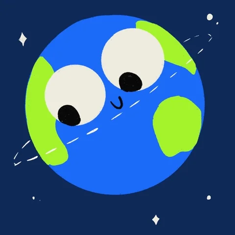 Earth watches Moon orbit it.
