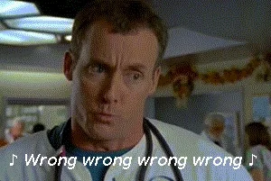 Dr. Cox from Scrubs singing, 