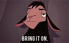 Llama from The Emperor's New Groove looking serious and saying,