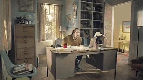 A student flipping their desk.