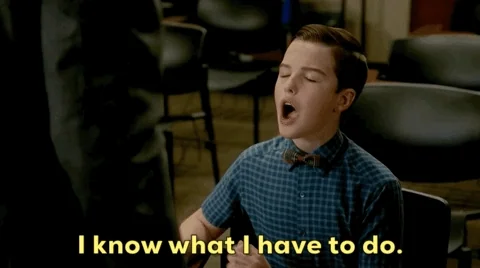 A young man says, “I know what I have to do”.