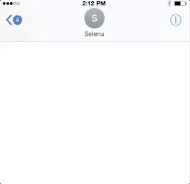 Text message conversation saying, 