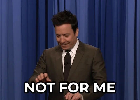 Jimmy Fallon pretends to type the words, 
