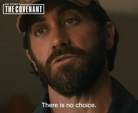 Jake Gyllenhaal shakes his head and says, 