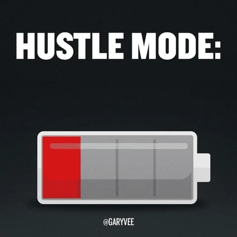 A battery icon filling up. The text reads: 