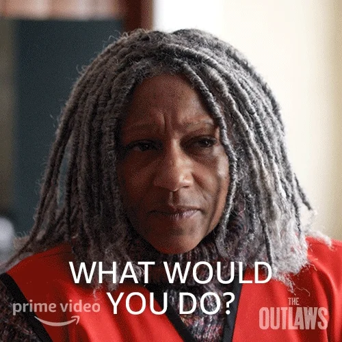 Clare Perkins as Myrna from The Outlaws asking 