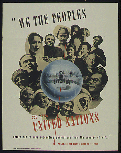 A 1945 poster for the United Nations.