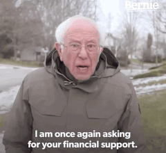 Bernie Sanders saying, 