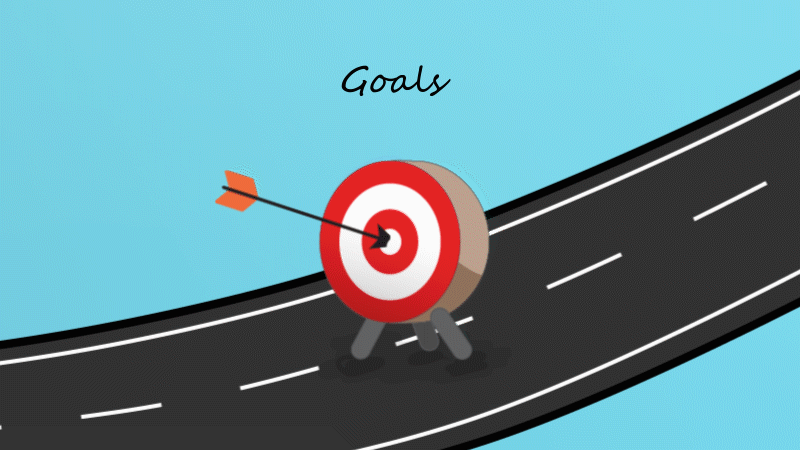 Created by Joanna Vieira. Arrow in the center of the bullseye representing a project's final deliverable or targeted goal.