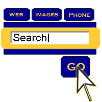 On the webpage search menu, typing 'Search' and clicking 'Go'