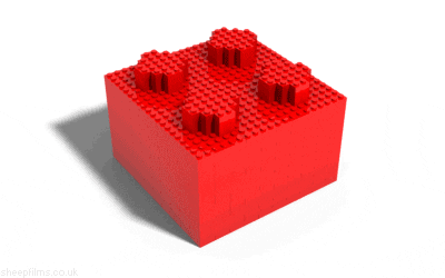 Exponential growth of lego