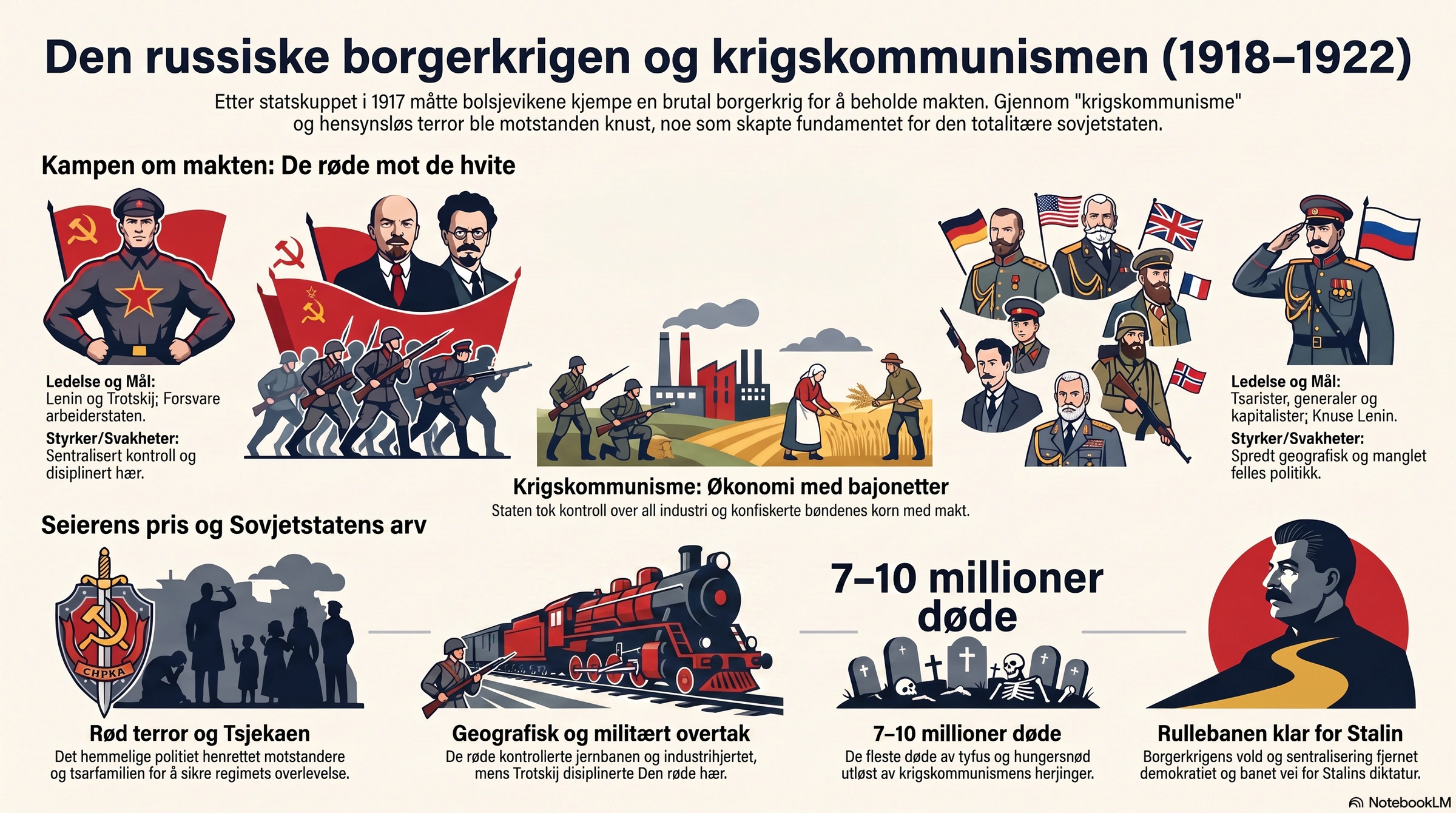 Den russiske borgerkrigen og krigskommunismen