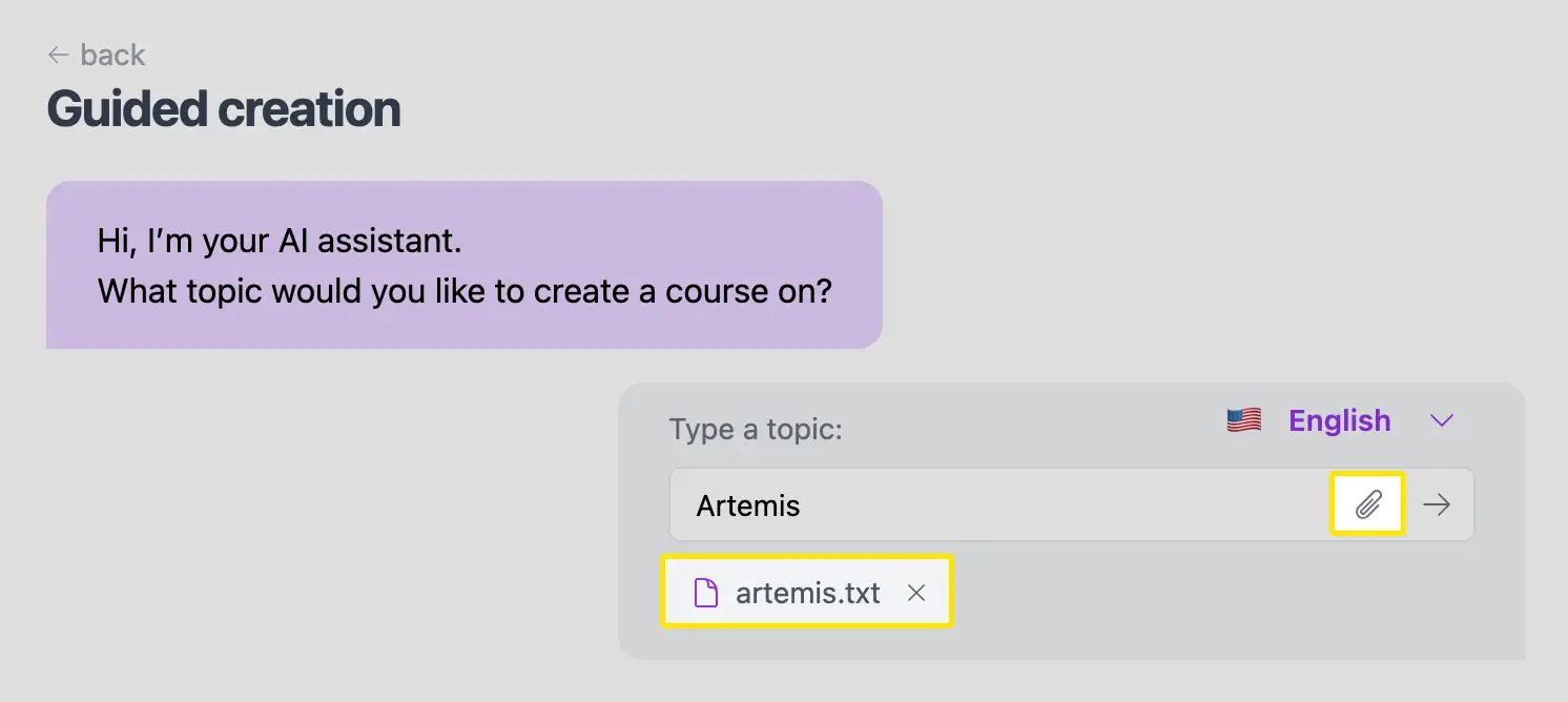 Attach Documents in Guided Creation