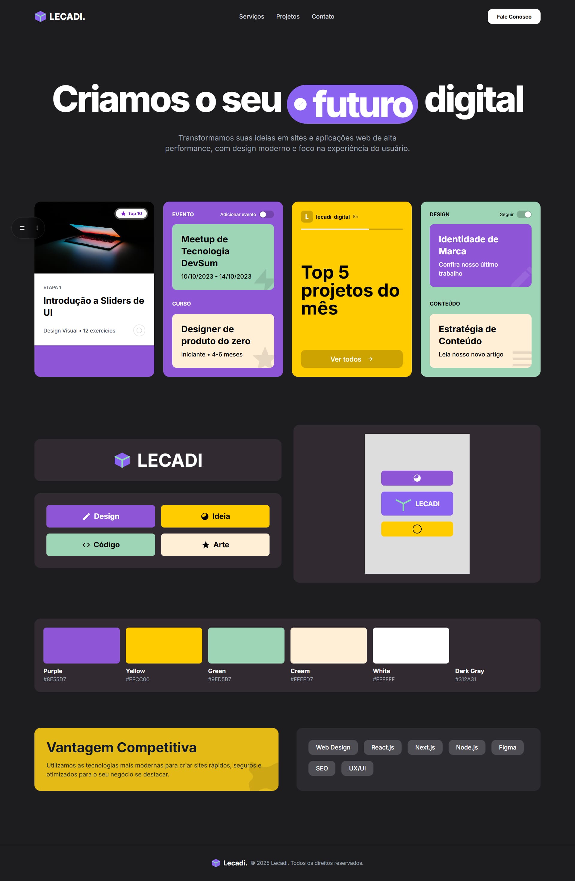 Preview da página Purple