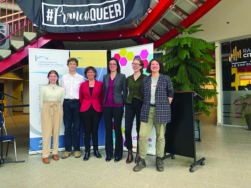 (De gauche à droite) Juliette Kukla, Tariq El Ageli, Denise Lavallée, Pauline Blais, Sarah Culkin, Rose-Eva Forgues-Jenkins. Crédit : Courtoisie