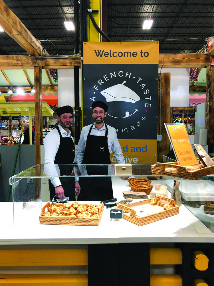 Anthony Cucchiara et son compagnon Julien Dallaine ont ouvert La French Taste, une boulangerie-pâtisserie française basée à Edmonton. Crédit : Courtoisie
