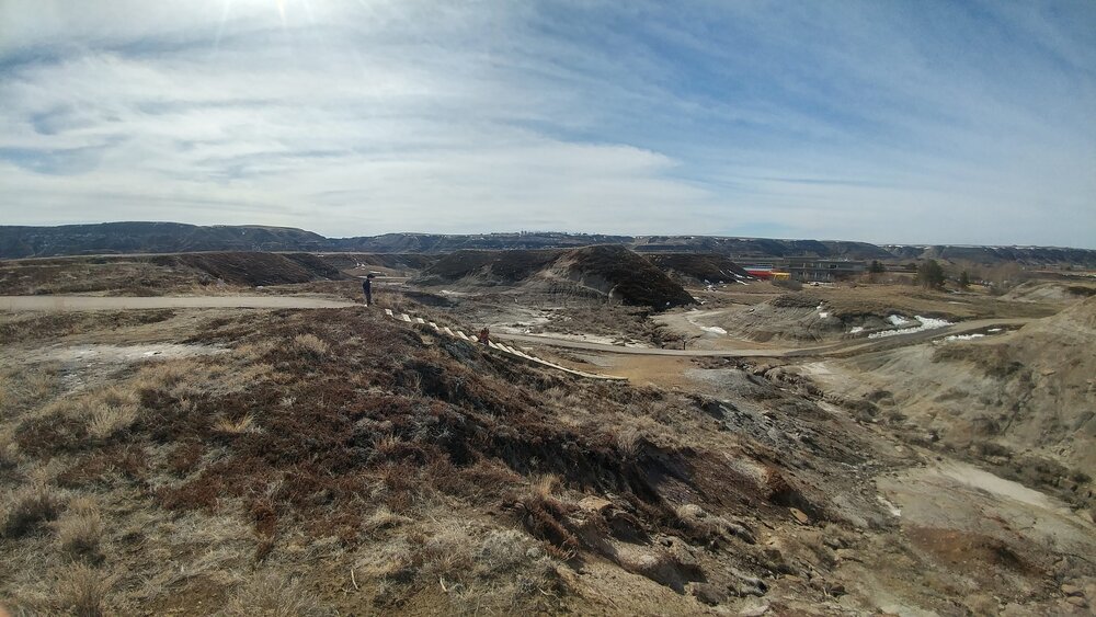 Le Musée est entouré de plusieurs sentiers de randonnées et d’aires de pique-nique qui facilitent l’exploration des Badlands. Crédit : Marie-Paule Berthiaume