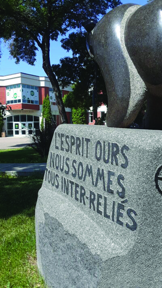 Selon le doyen sortant, la réconciliation doit être au centre des préoccupations du Campus Saint-Jean. Crédit : Mélodie Charest.