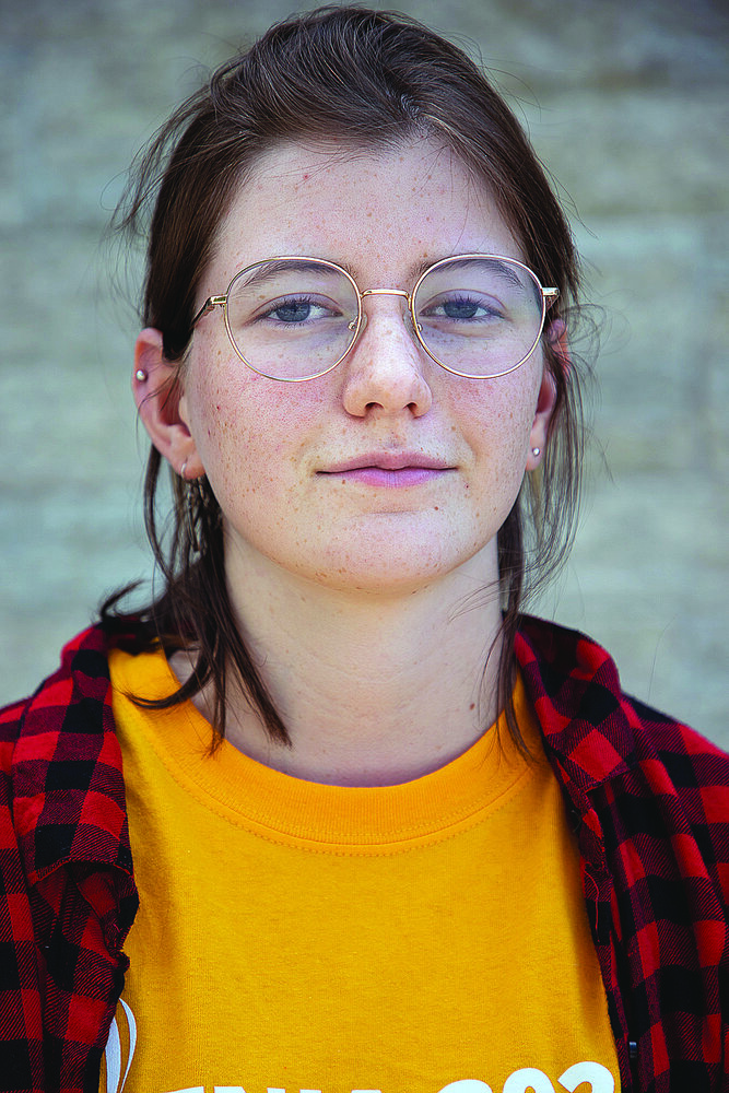 Arie Cooper, élève d’immersion française à Okotoks. Crédit : Courtoisie