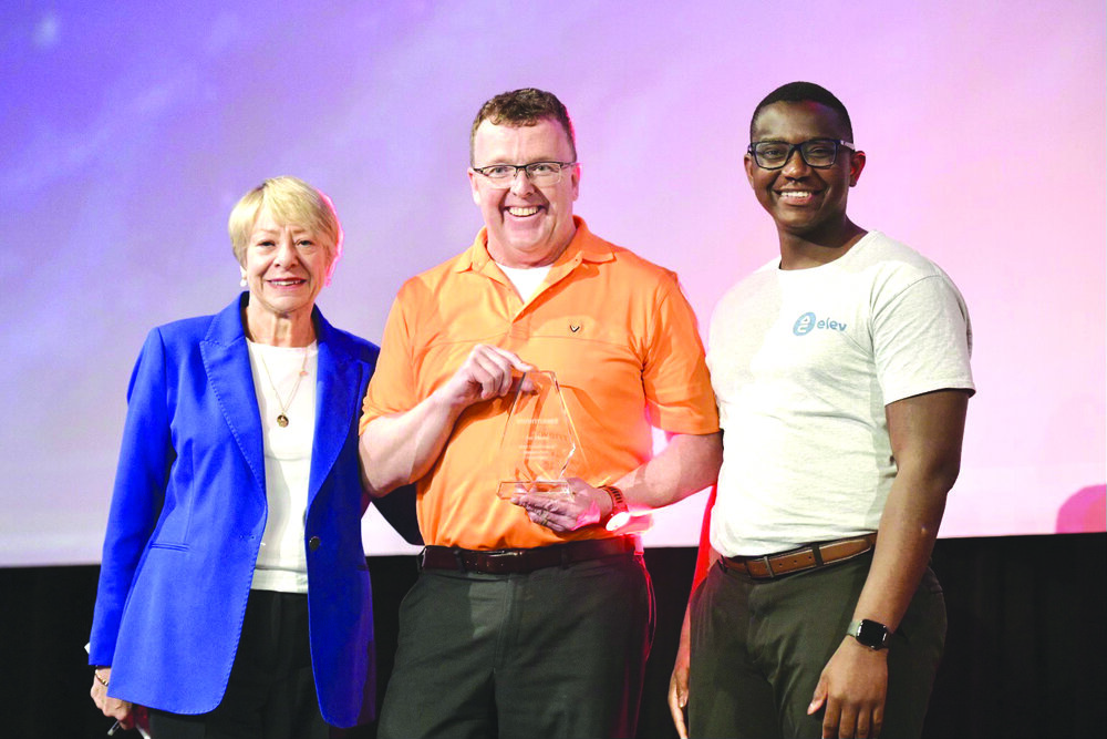 Kevin Mpunga, qui a fondé Elev lorsqu’il avait 20 ans, a participé à une conférence sur l’entrepreneuriat à Toronto. Crédit : Courtoisie