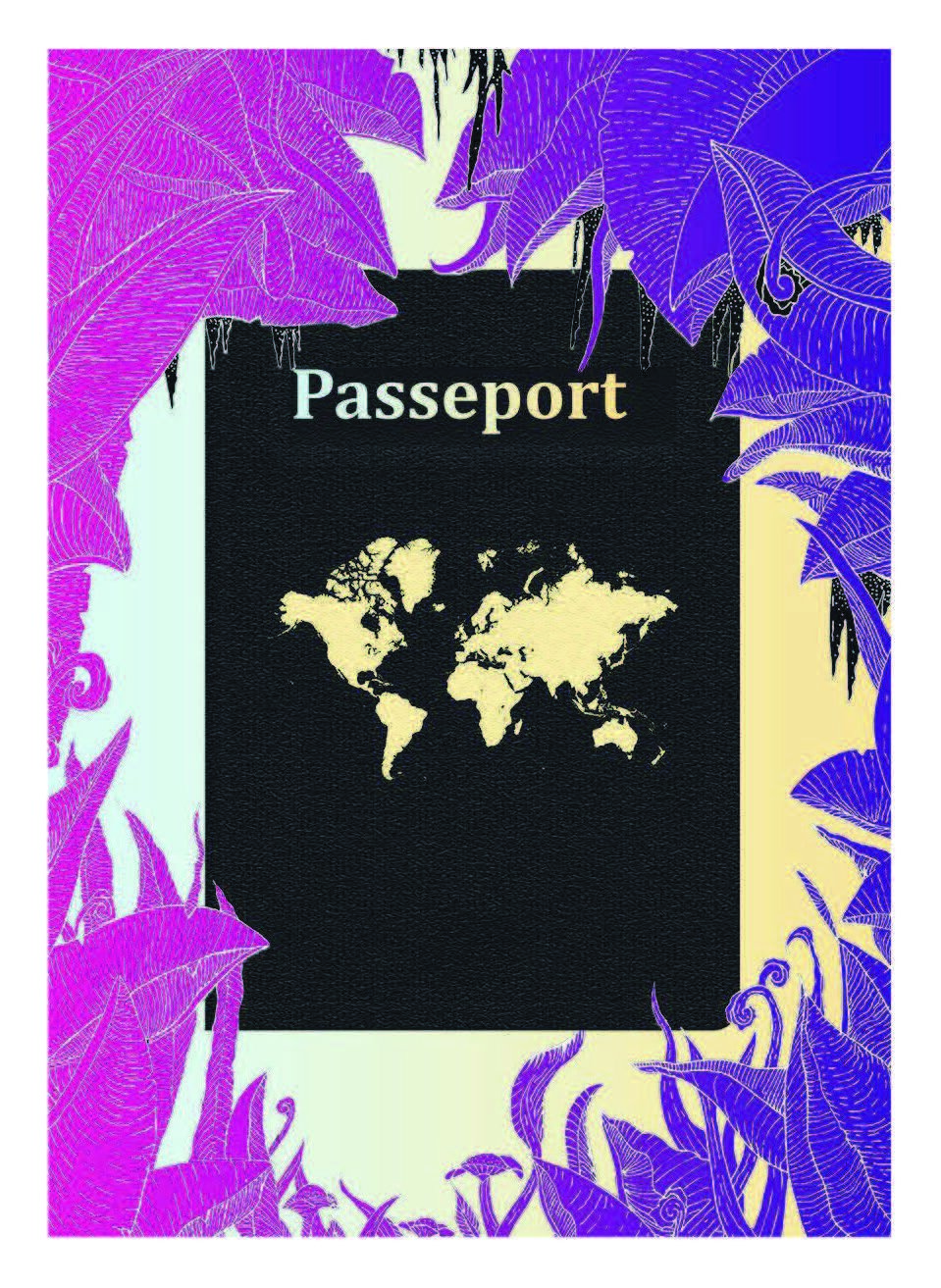 L'affiche de Passeport par Camille Paris. Crédit : L’UniThéâtre