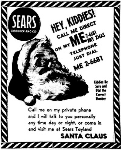 En 1955, le journal de Colorado Springs, aux États-Unis, a fait une erreur dans le numéro de téléphone d’une publicité qui s’est avérée être une ligne ultrasecrète du centre des opérations de CONAD, l’ancêtre du NORAD. Crédit : NORAD Public Affairs, Bob Jones
