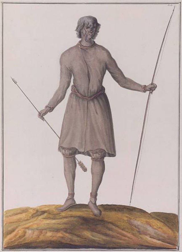 Portrait d’un Panis, esclave autochtone du temps de la Nouvelle-France. Crédit : Anonyme, vers 1732, Wikimedia Commons, domaine public