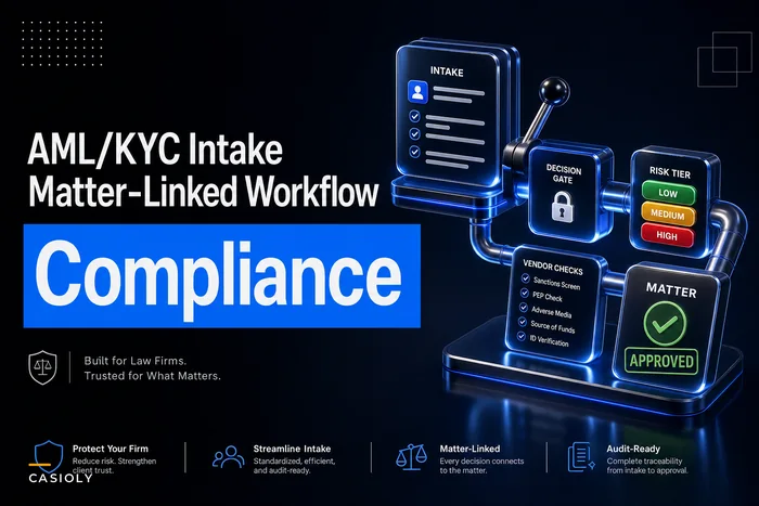 AML/KYC Client-Onboarding Workflow Tied to Matter Intake