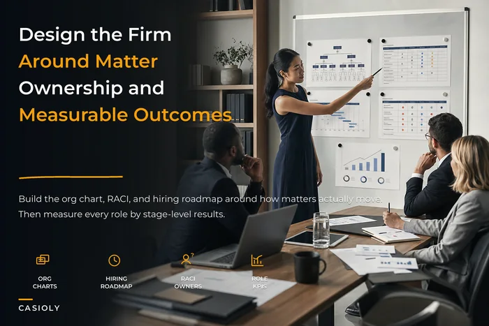 Legal-Ops Organization Design for Law Firms and KPIs
