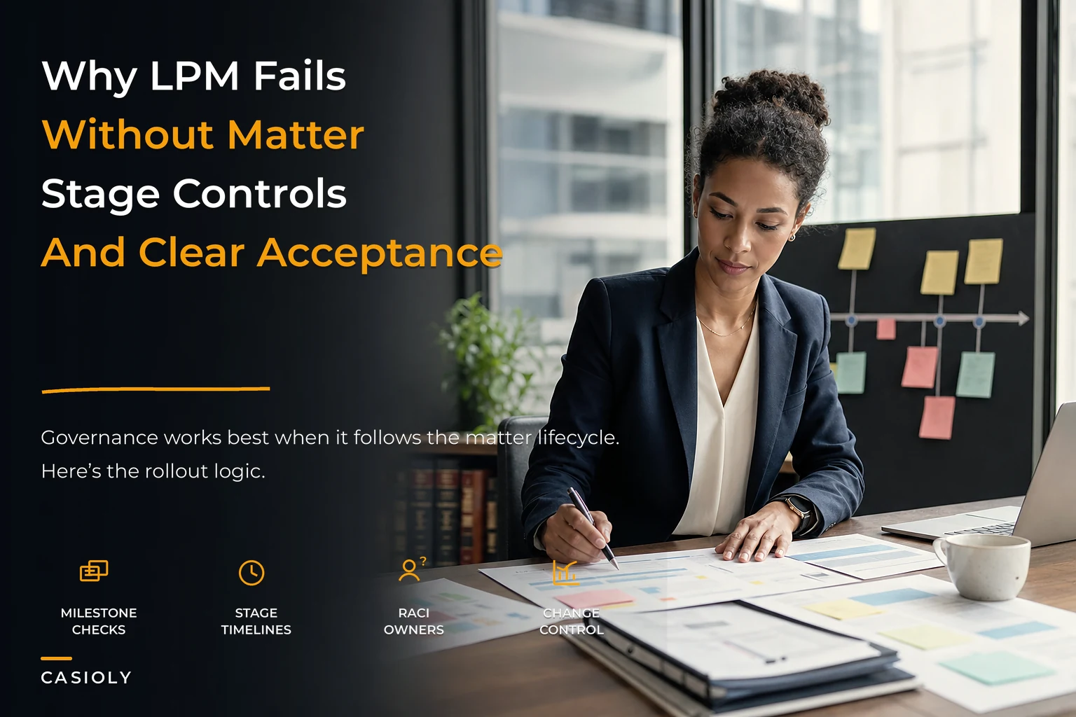 Legal Project Management Playbook: RACI by Matter Stage, Change-Control Templates and Milestone Acceptance Criteria