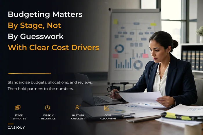 Matter Budgeting Framework: Standard Cost-Driver Taxonomy, Stage-Tied Budgets and Partner Accountability