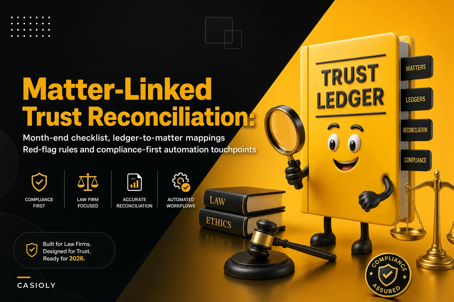 Matter-Linked Trust Reconciliation: Month-End Checklist, Ledger Mappings and Red-Flag Rules