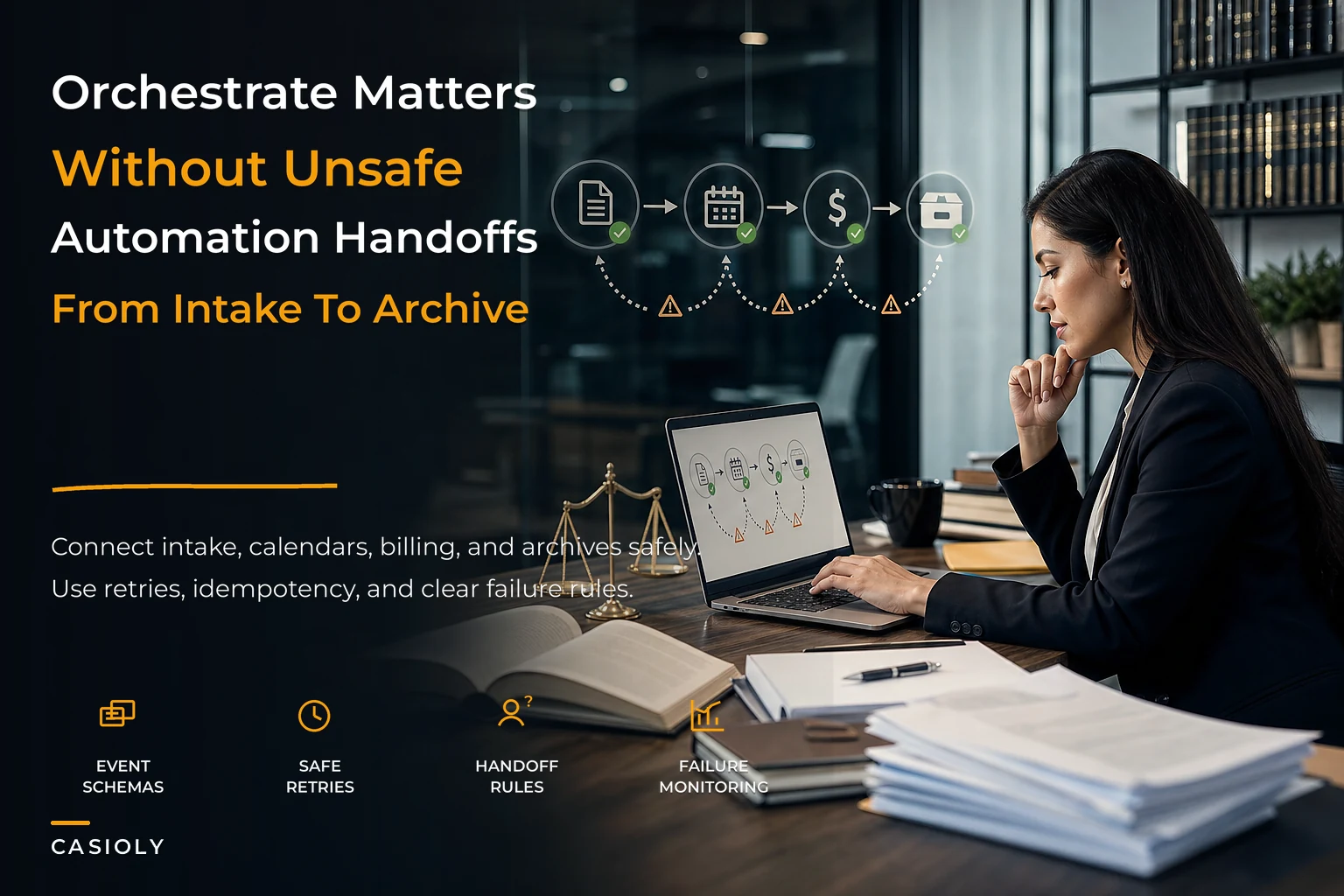 Matter Orchestration Patterns for Law Firms and Safe Automation Rules