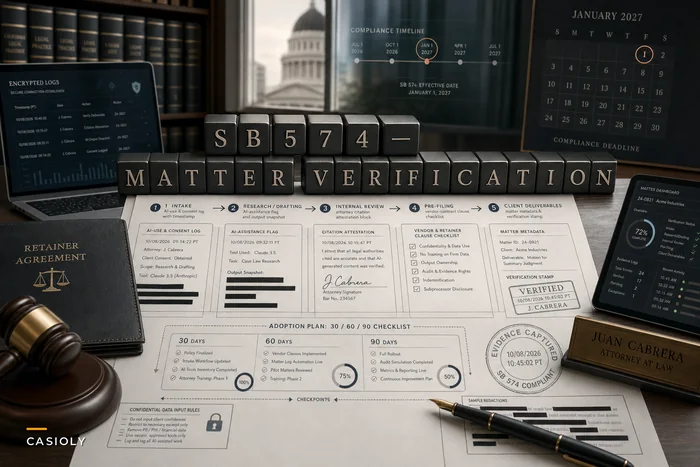 Preparing Matter Workflows for California’s New AI Rules: Verification Checkpoints, Logs and Intake Safeguards
